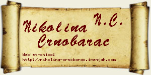 Nikolina Crnobarac vizit kartica